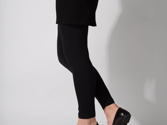 6184 NOI 1 legging extensible coton noir Maison-solfin - Legging extensible femme noir – 4