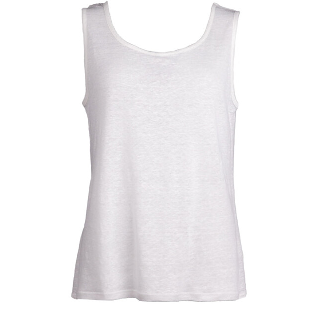 Maison-solfin - Débardeur femme en lin Blanc – 5