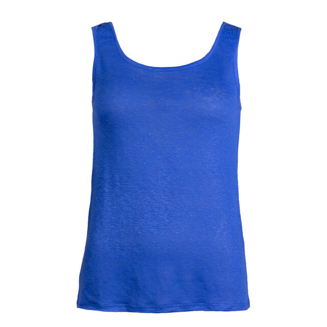 Maison-solfin - Débardeur femme en lin Bleu Indigo – 3
