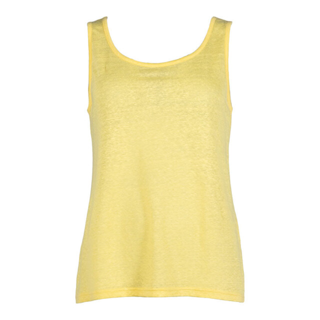 Maison Solfin - Débardeur femme en lin Jaune citron – 5