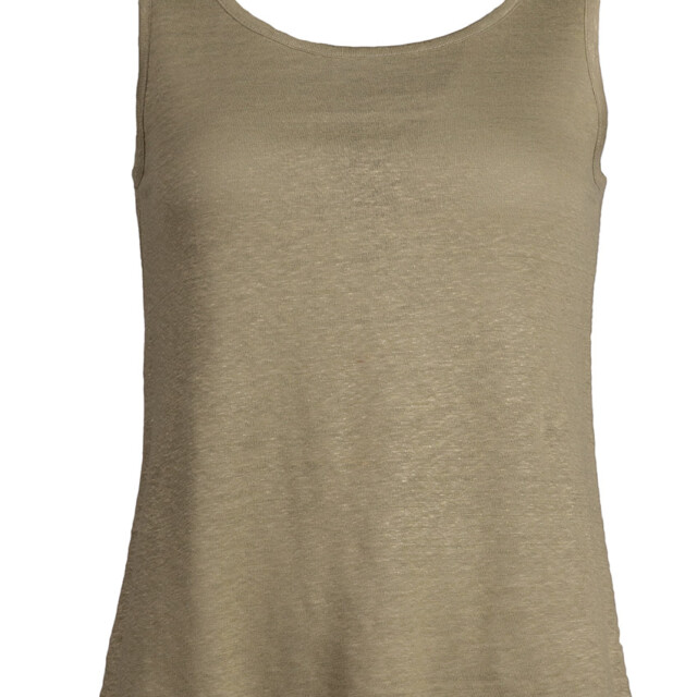 Maison-solfin - Débardeur femme en lin Vert Kaki – 5