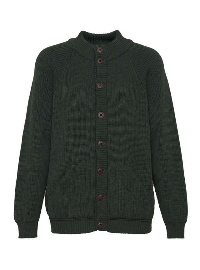 Maison-solfin - Gilet laine homme Vert Chiné – 4