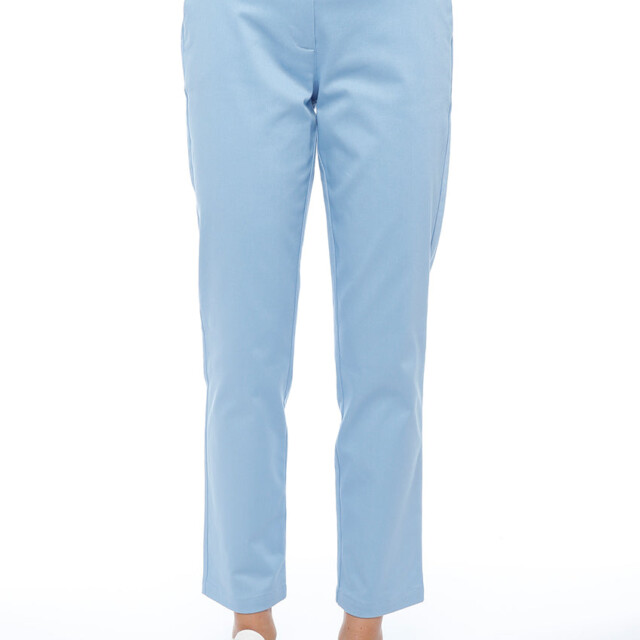 Maison-solfin - Pantalon chino femme en coton bleu – 52