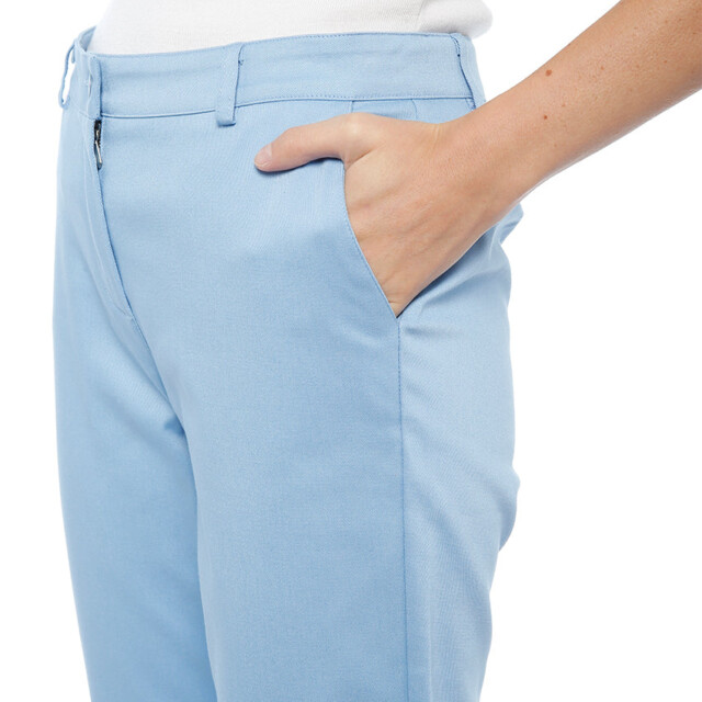 Maison-solfin - Pantalon chino femme en coton bleu – 52
