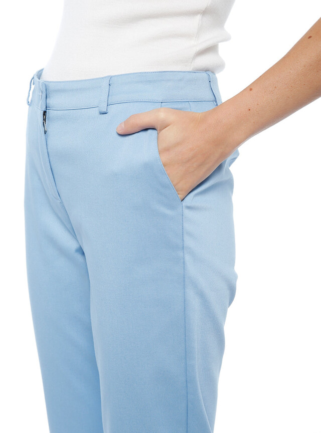 Maison-solfin - Pantalon chino femme en coton bleu – 52