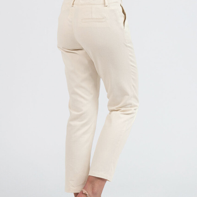 Maison Solfin - Pantalon chino femme en coton blanc naturel – 52