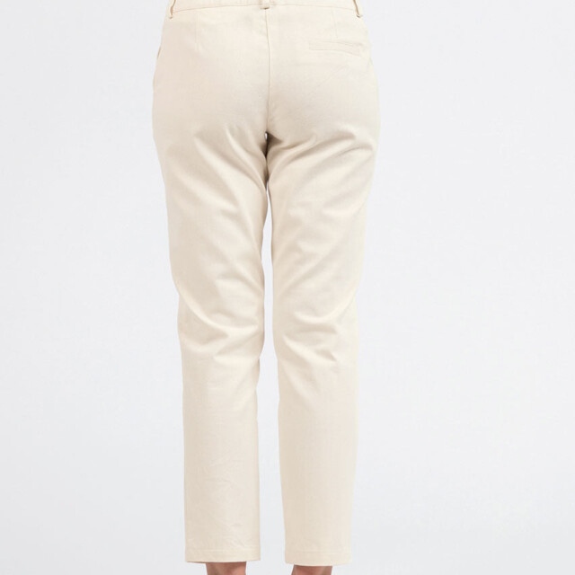 Maison Solfin - Pantalon chino femme en coton blanc naturel – 52