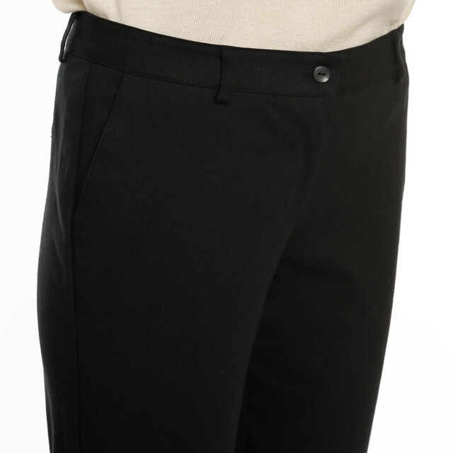 Maison-solfin - Pantalon chino femme en coton noir – 52