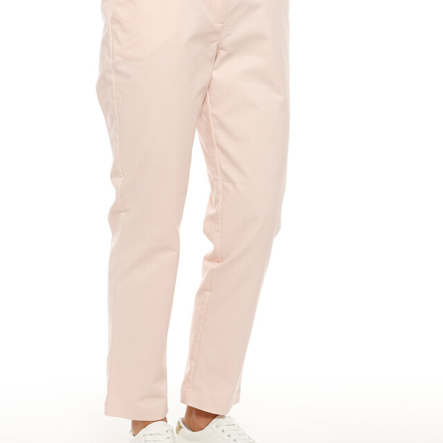 Maison-solfin - Pantalon chino femme en coton rose nacre – 52