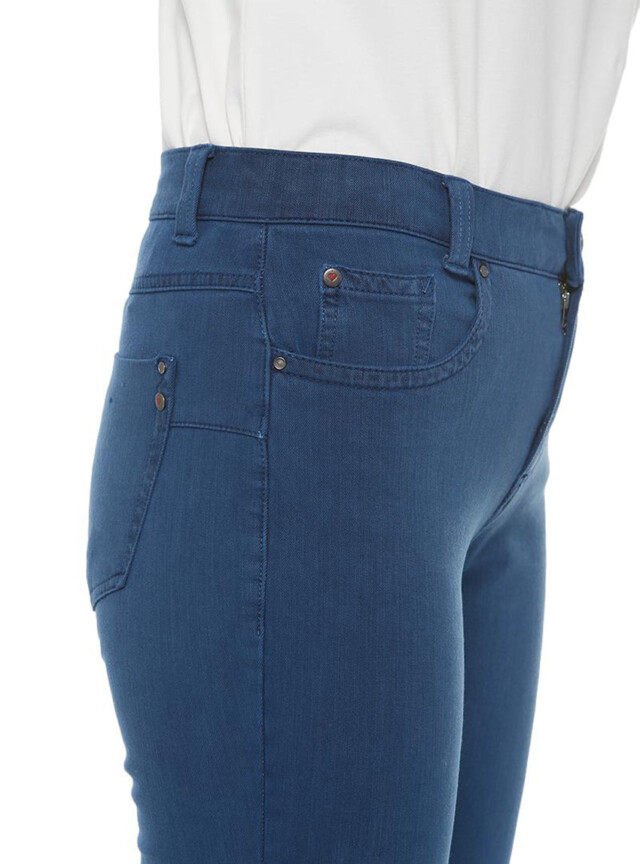 Maison-solfin - Jean femme coupe droite bleu intense – 40
