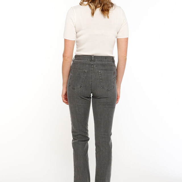 Maison-solfin - Jean femme coupe droite gris foncé – 38