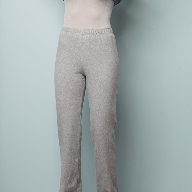 Maison-solfin - Pantalon de jogging femme en coton gris – 4