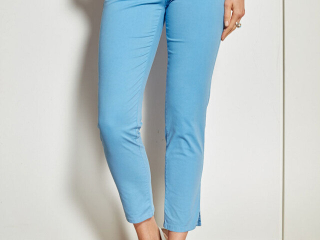 Maison Solfin - Pantalon 7/8ème femme bleu – 48