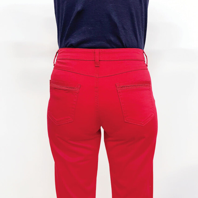 Maison-solfin - Pantacourt femme rouge – 44
