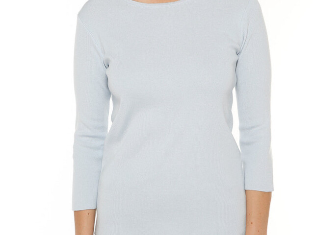 707134 CIP 1 pull coton femme ciel pale Maison-solfin - Pull femme en coton ciel pâle – 50
