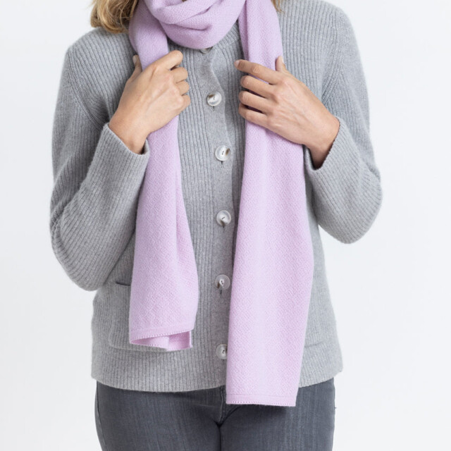 Maison-solfin - Echarpe femme en cachemire violet douceur – U