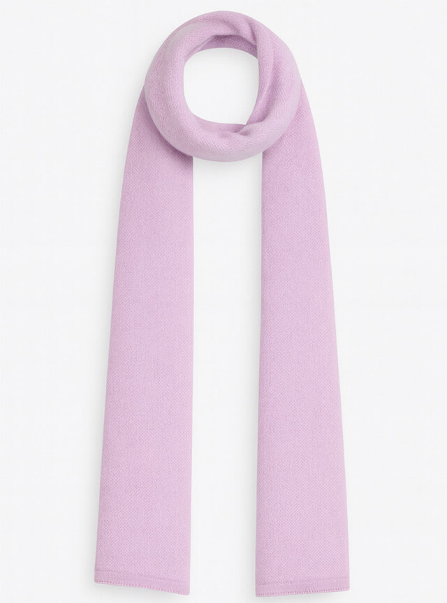Maison-solfin - Echarpe femme en cachemire violet douceur – U