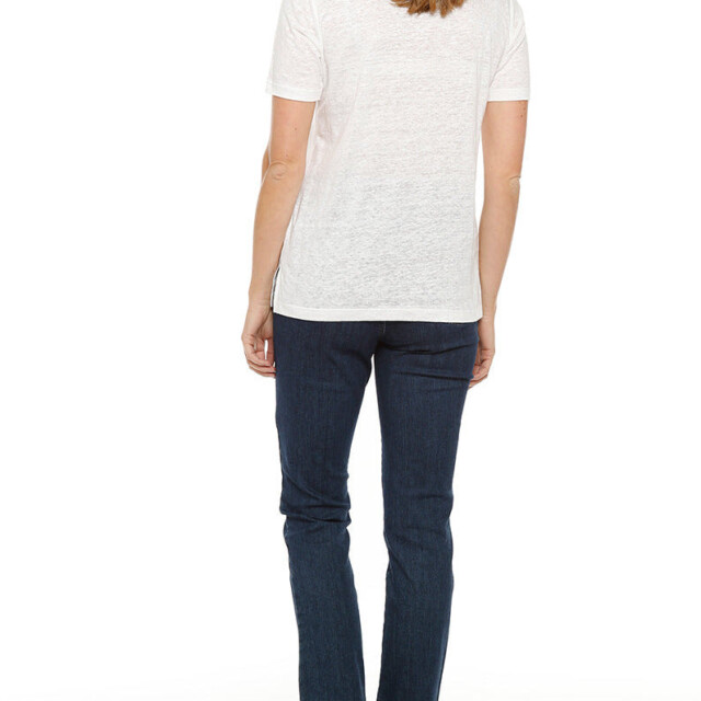 Maison-solfin - Tee-shirt femme ample blanc en lin – 1
