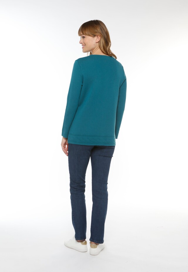 Maison-solfin - Veste longue en laine - VERT AUTOMNE – 40