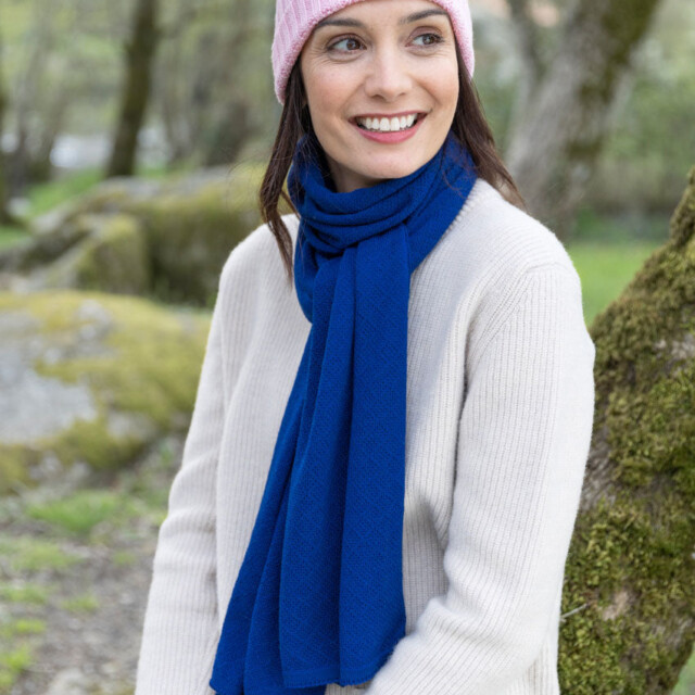 Maison Solfin - Bonnet femme en laine mérinos rose doux – U