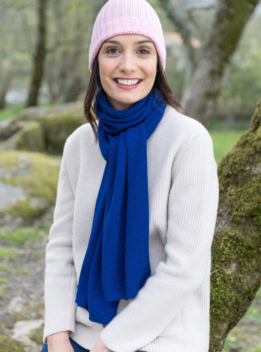 7252 ROSE DOUX 2 Maison Solfin - Bonnet femme en laine mérinos rose doux – U