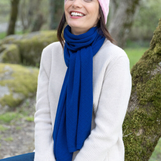 Maison Solfin - Bonnet femme en laine mérinos rose doux – U