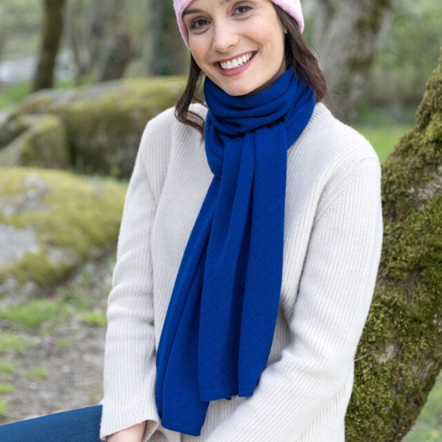 Maison Solfin - Bonnet femme en laine mérinos rose doux – U
