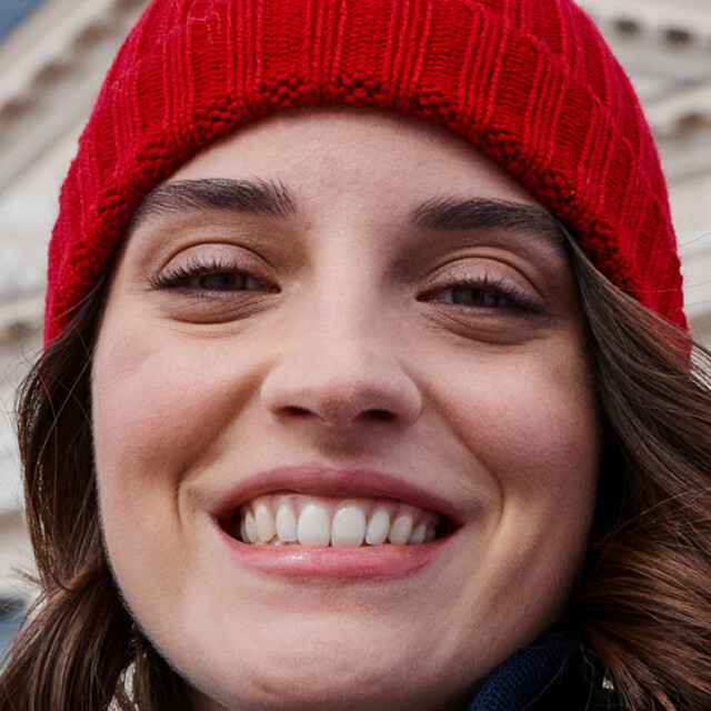 Maison Solfin - Bonnet femme en laine mérinos rouge – U