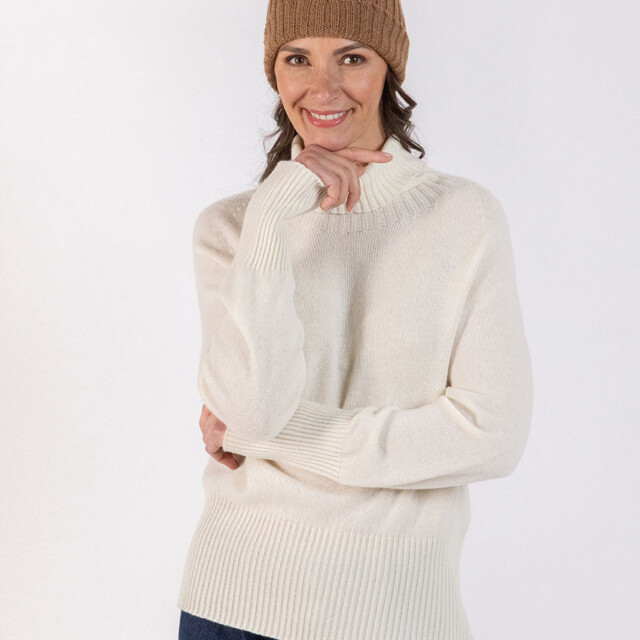 Maison Solfin - Bonnet mixte en laine mérinos marron – U