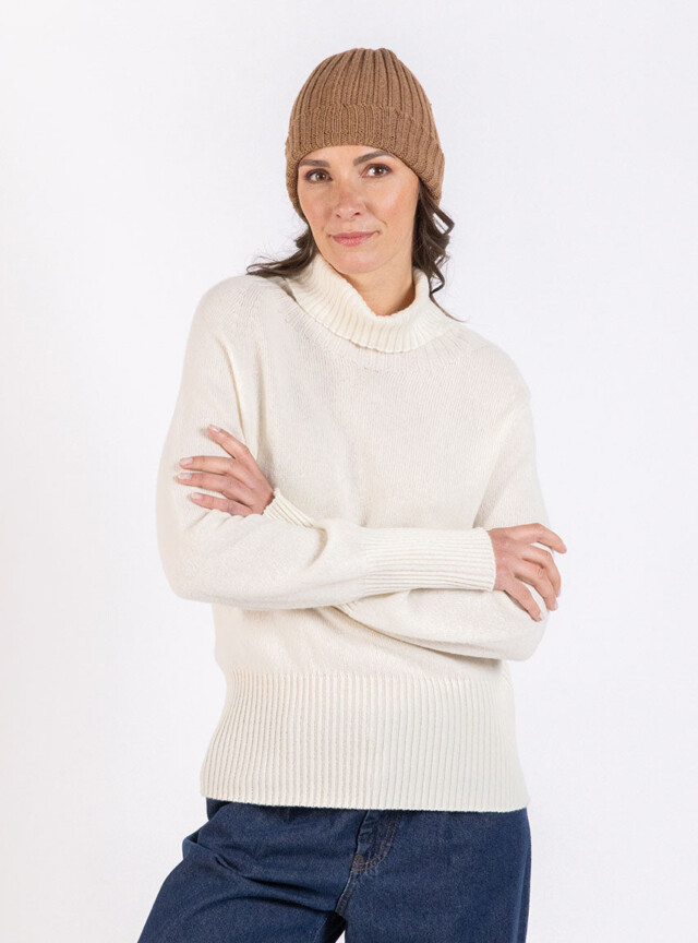 MAISON SOLFIN - Bonnet mixte en laine mérinos marron