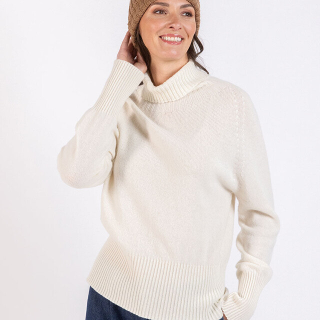 Maison Solfin - Bonnet mixte en laine mérinos marron – U