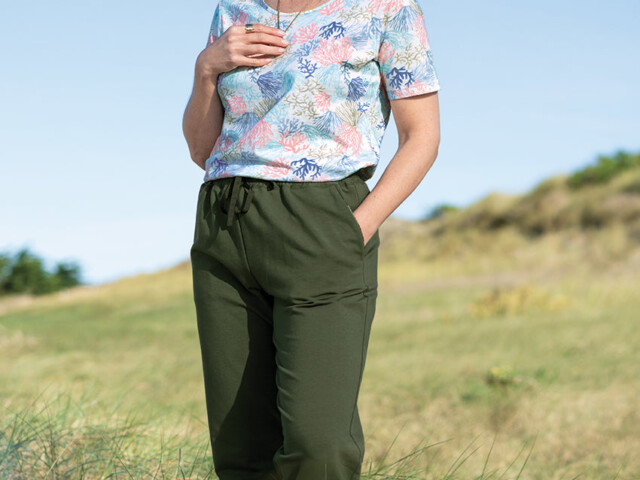 7276 VGA 1 pantalon femme coton molleton vert algue Maison-solfin - Pantalon femme coton molleton vert algue – 52