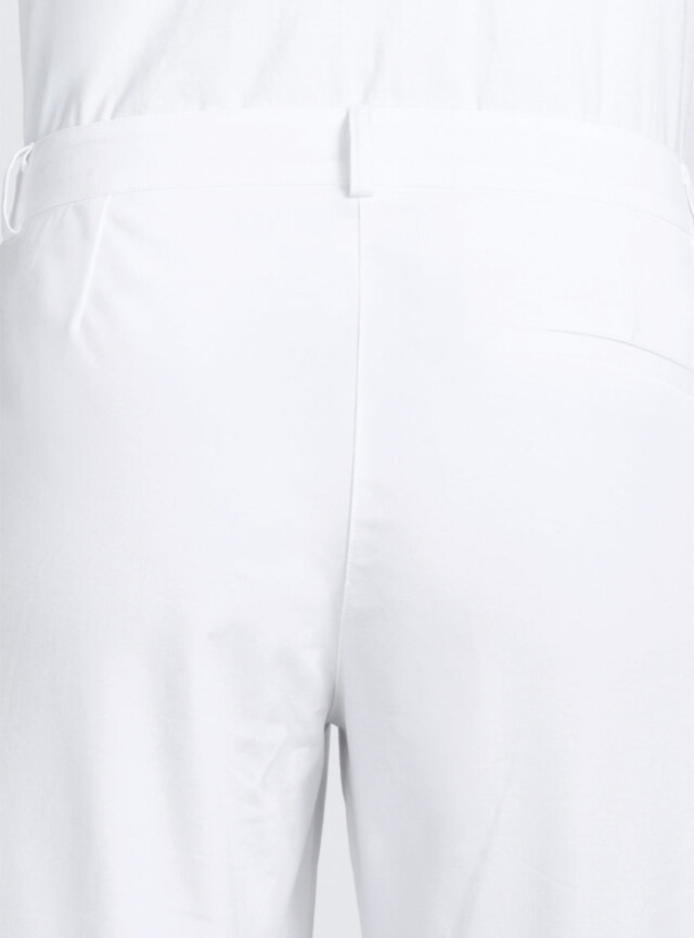 Maison-solfin - Pantacourt chino femme en coton blanc – 52