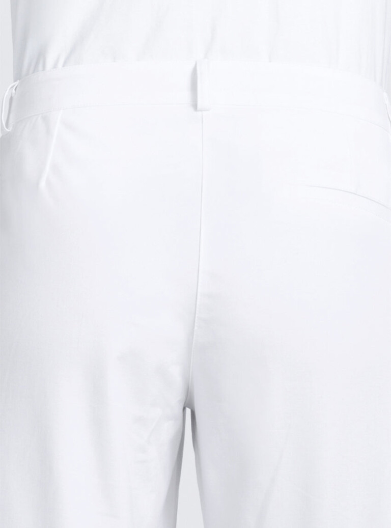 Maison-solfin - Pantacourt chino femme en coton blanc – 52