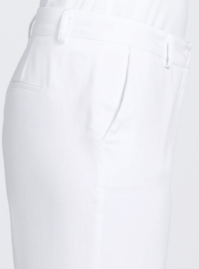 Maison-solfin - Pantacourt chino femme en coton blanc – 52
