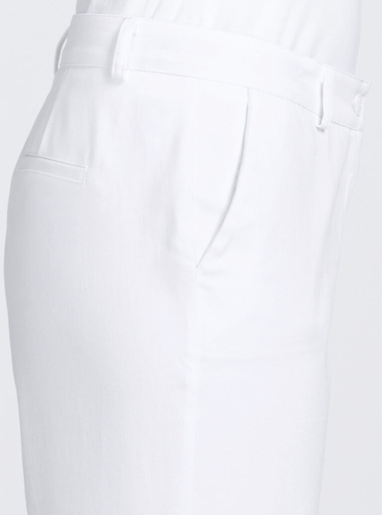 Maison-solfin - Pantacourt chino femme en coton blanc – 52