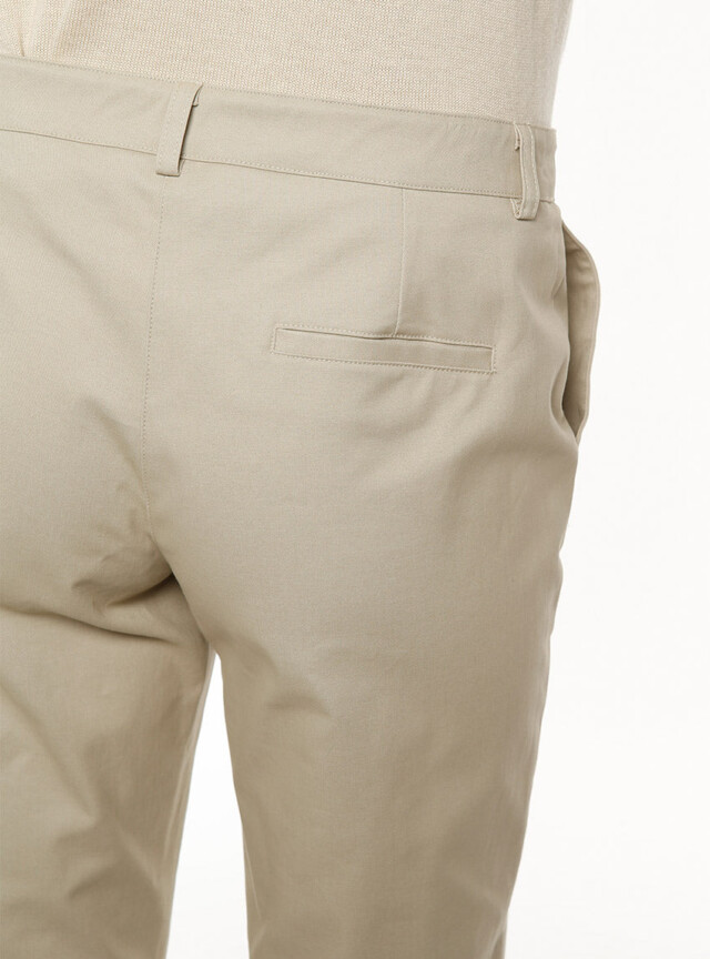 Maison-solfin - Pantacourt chino femme en coton beige – 52