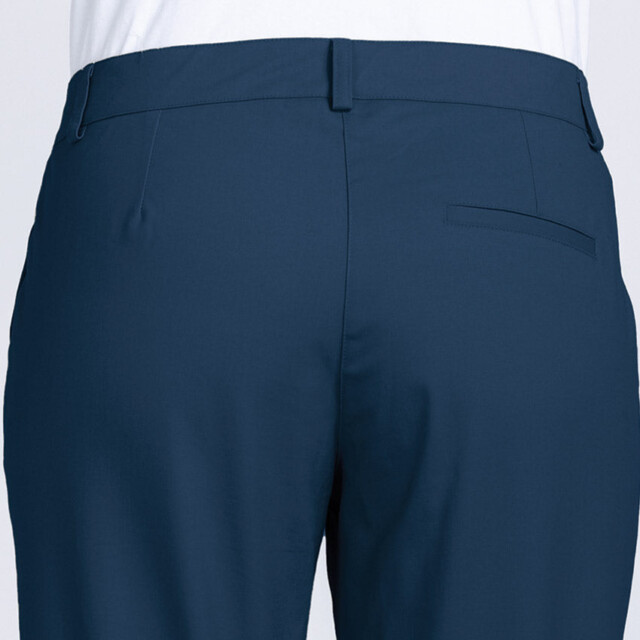 Maison Solfin - Pantacourt chino femme en coton bleu marine – 52
