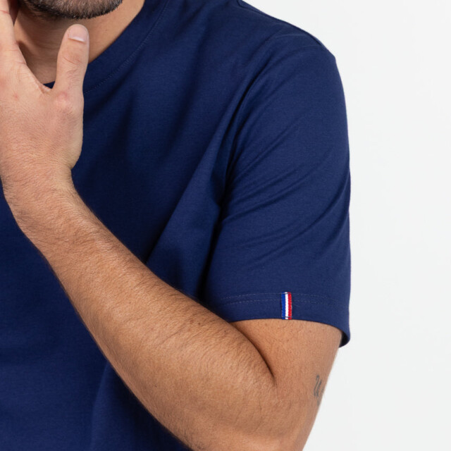 Maison-solfin - Tee-shirt homme en coton bio bleu marine – 6