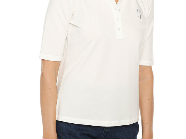Maison-solfin - Polo femme en coton blanc naturel – 40