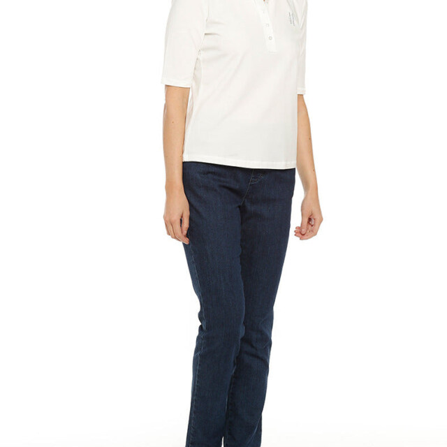 Maison-solfin - Polo femme en coton blanc naturel – 40