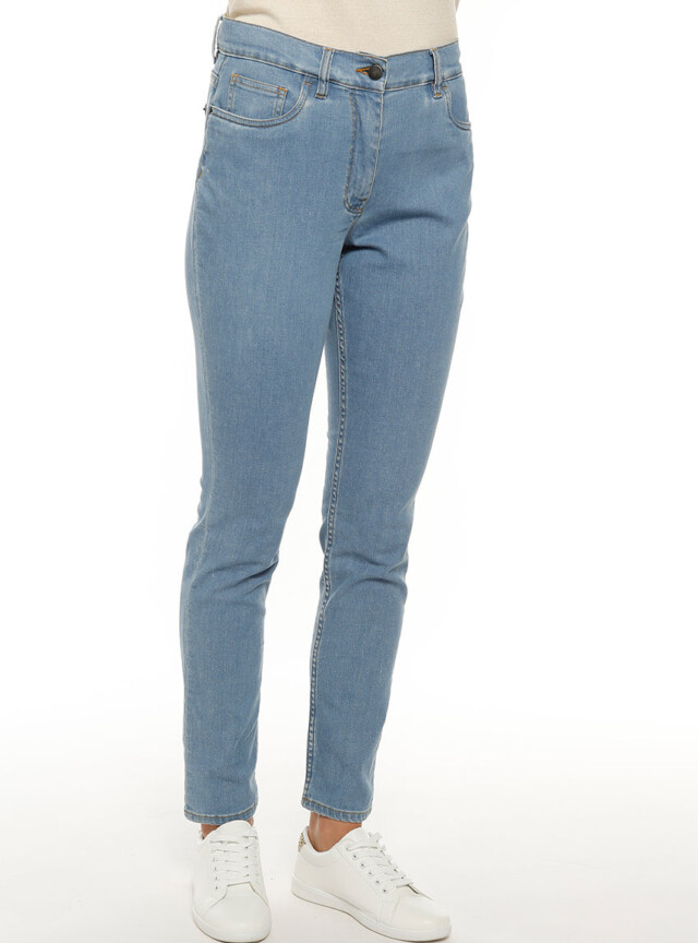 Maison-solfin - Jean femme coupe droite bleu clair – 50
