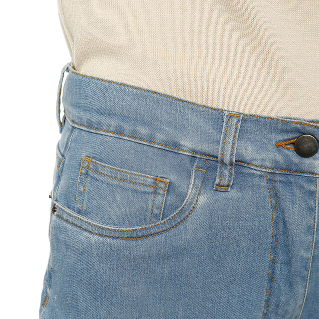 Maison-solfin - Jean femme coupe droite bleu clair – 50