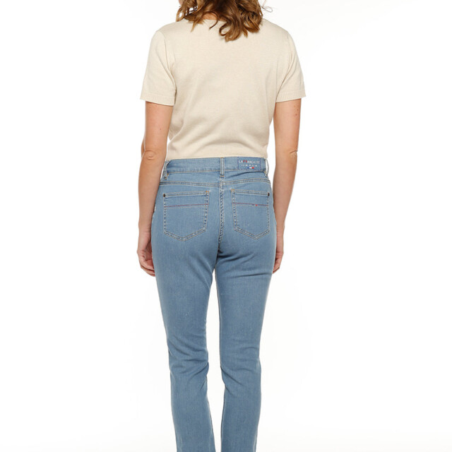 Maison-solfin - Jean femme coupe droite bleu clair – 50