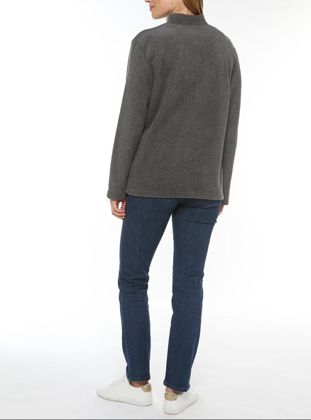 Maison Solfin - Cape femme gris anthracite fabriquée en France – 3