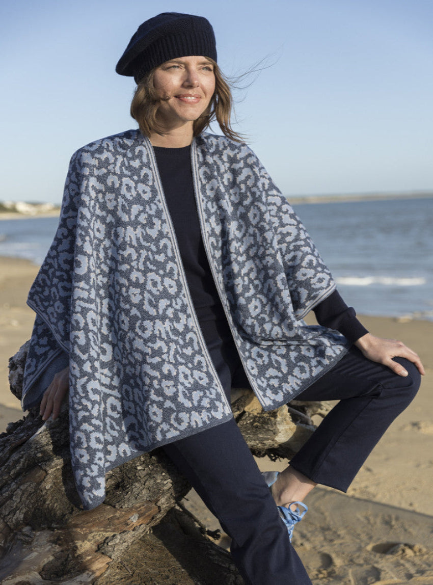 7400 MAR 1 beret femme laine bleu marine Maison-solfin - Béret femme en laine lambswool bleu marine – U