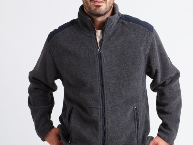 7407 GSA 2 polaire homme gris anthracite Maison-solfin - Polaire homme Gris Anthracite – XXXL