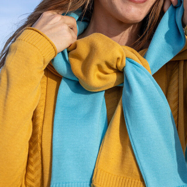 Maison Solfin - Pull femme maille jersey jaune – 48