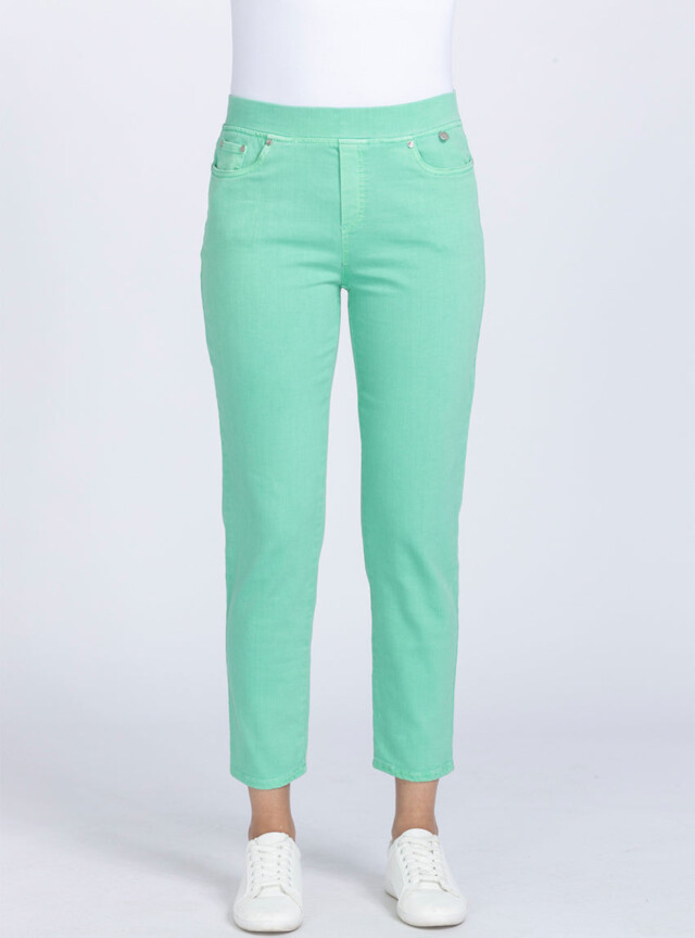 Maison-solfin - Pantalon femme 7/8° vert menthol – 40
