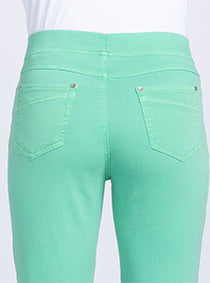 Maison-solfin - Pantalon femme 7/8° vert menthol – 40